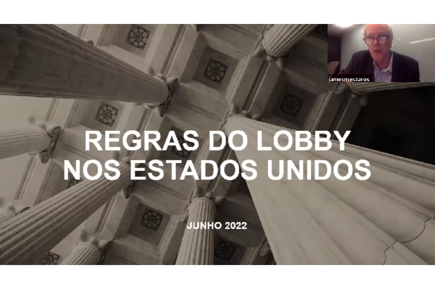 Webinar do IRELGOV apresenta experiência norte-americana de regulamentação do lobby